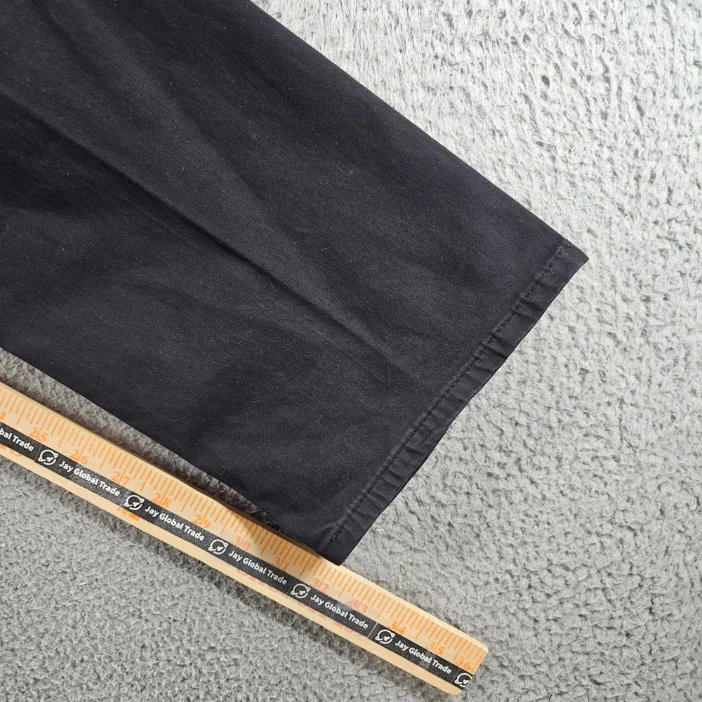 AG Adriano Goldschmied The Everett Slim‎ Straight Black Pants 38x32